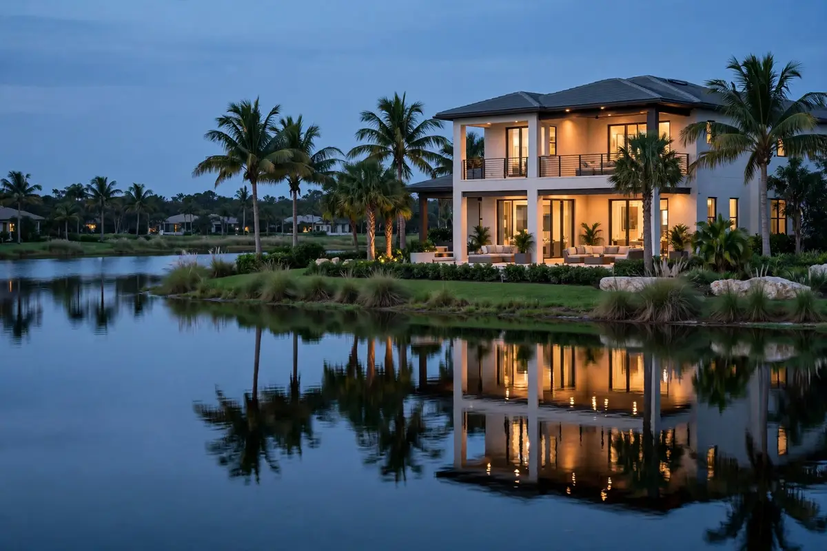 Lakefront home in a Lakewood Ranch FL village